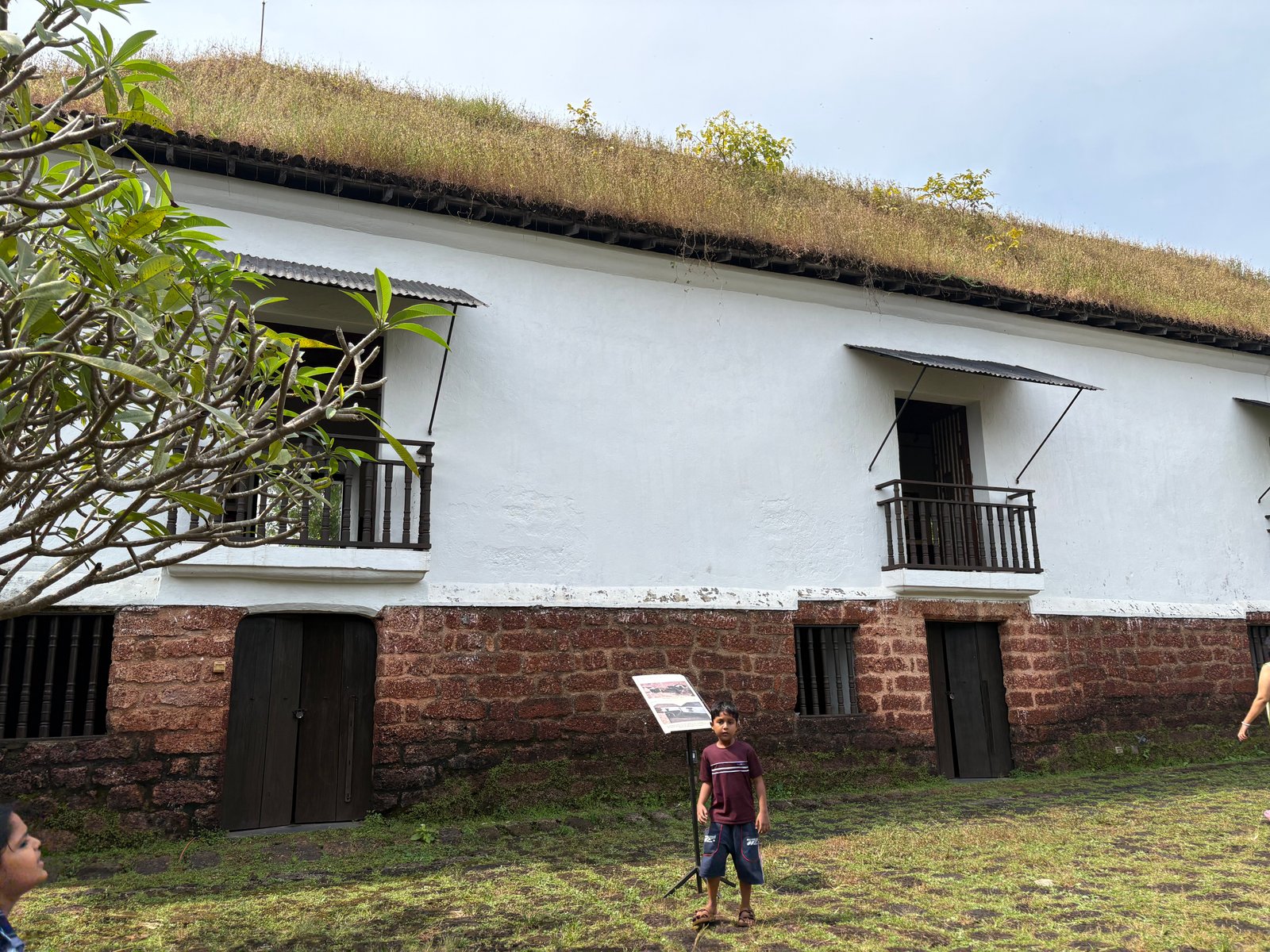 Historic fort with scenic surroundings