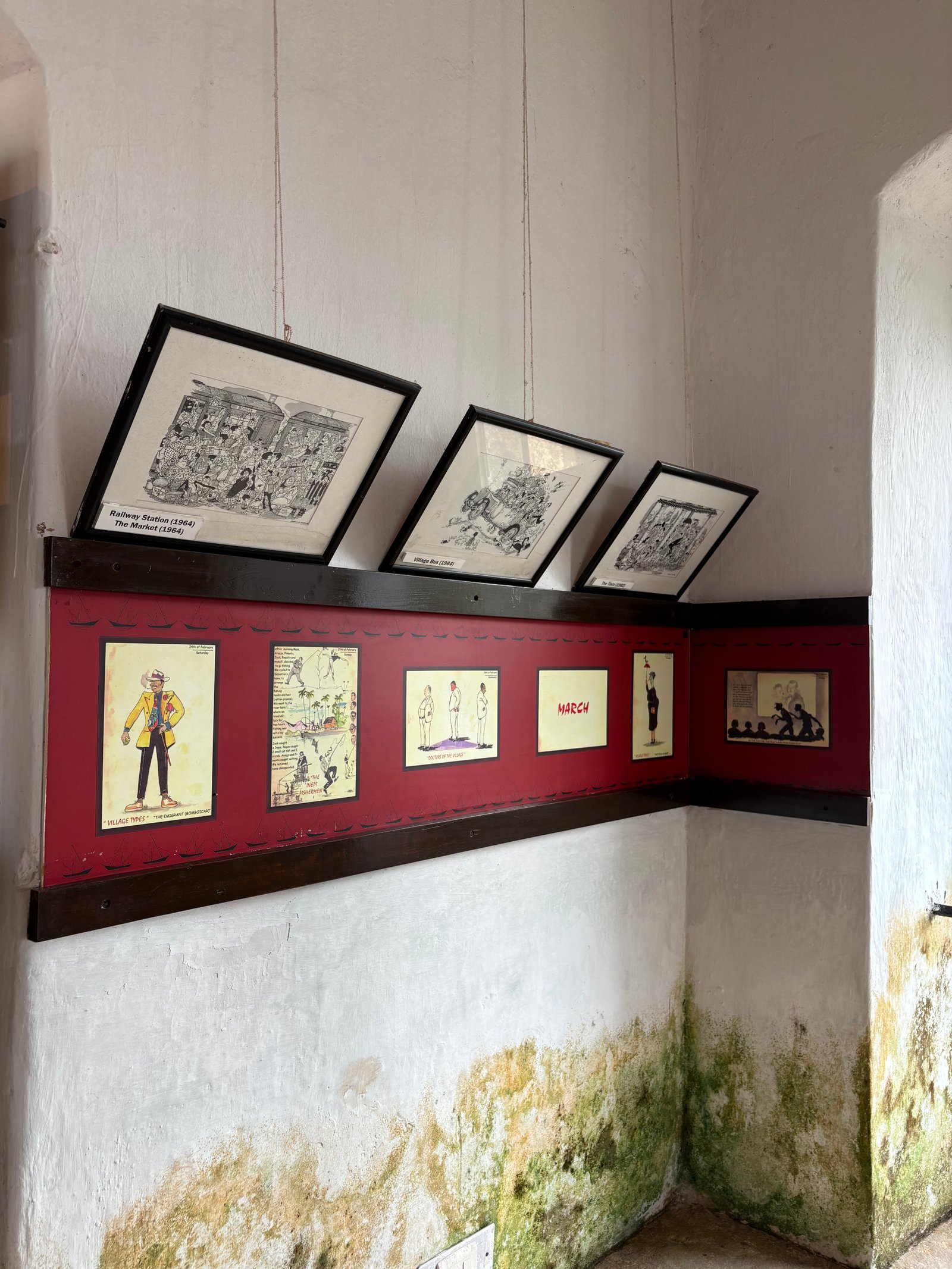 Interior view of fort architecture